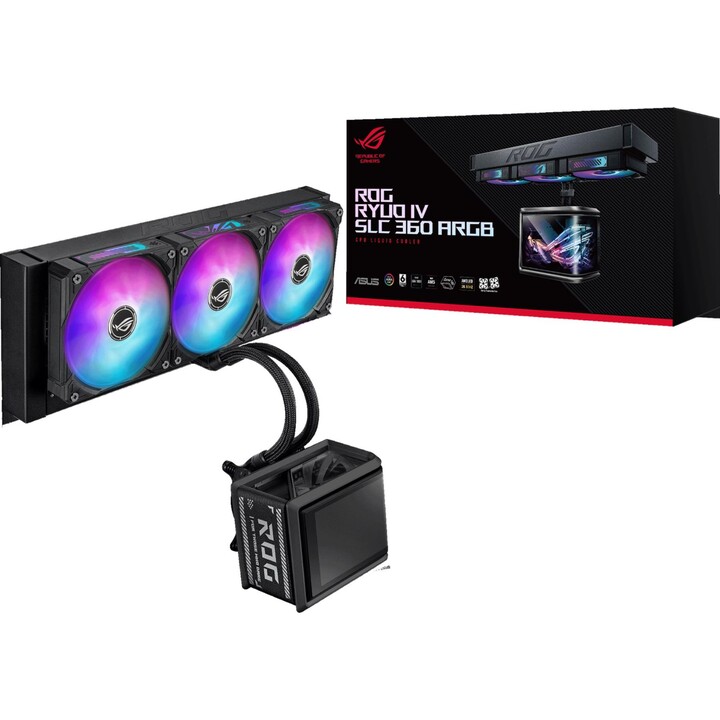 ASUS ROG Ryuo IV SLC 360 ARGB Processor All-in-One Liquid Cooling System 12cm Black