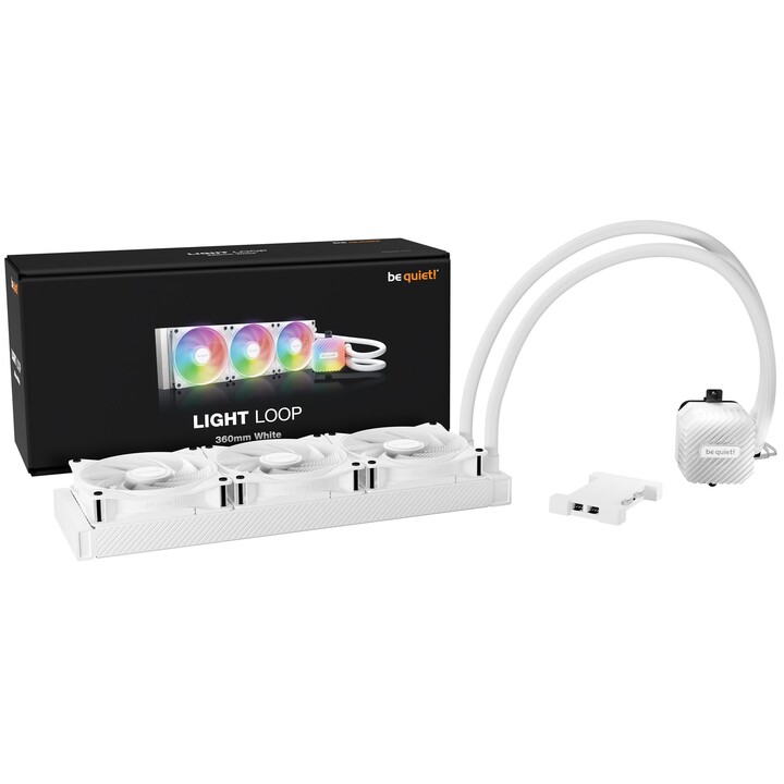 Enfriador de agua Be Quiet Light Loop 360 mm AIO RGB blanco