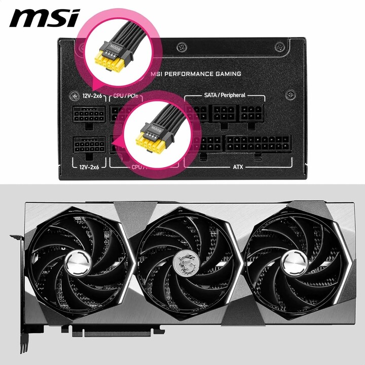 MSI MPG A1000GS 1000W 80+ Gold Power Supply (306-7ZPFX11-CE0)
