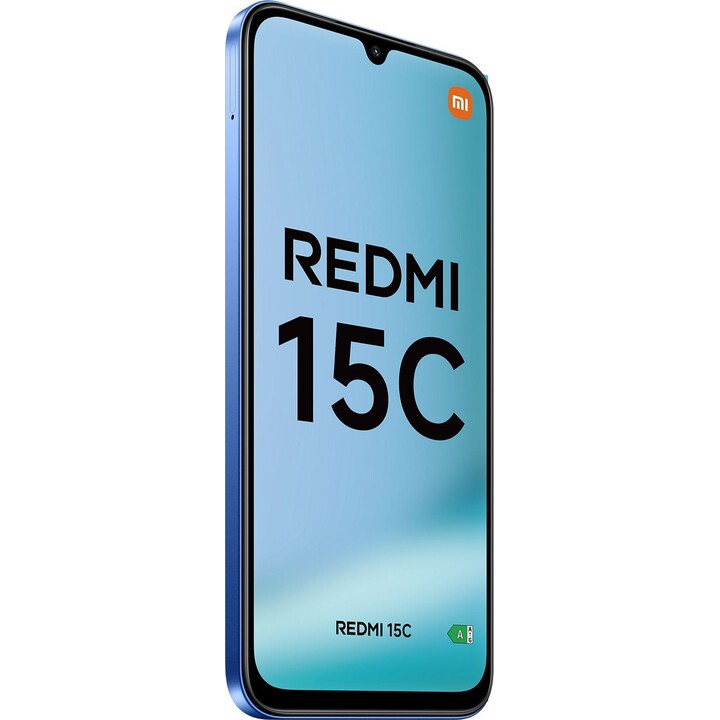Xiaomi Redmi 15C, 128GB, 4GB di RAM, 6,9 HD+, MediaTek Helio G81-Ultra, 6000 MAH, blu