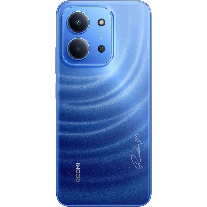 Xiaomi Redmi 15C, 128GB, 4GB RAM, 6.9 HD+, MediaTek Helio G81-Ultra, 6000 Mah, azul