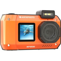 Cámara digital acuática AgfaPhoto Realishot WP9500 Sumergible a 7 m, color naranja, 24MP, Zoom 18X digitales