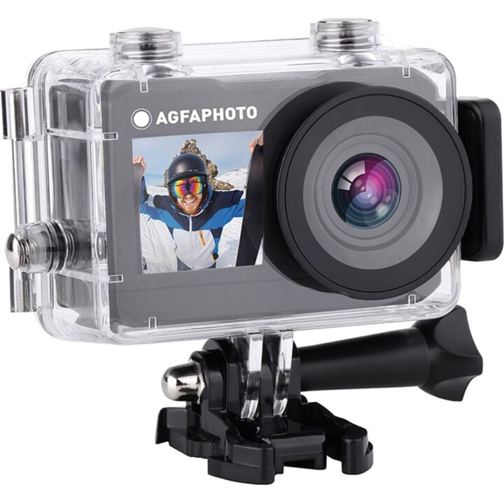 Cámara de acción AgfaPhoto Realimove AC7000 Pantalla dual 2.7K, 16 MP