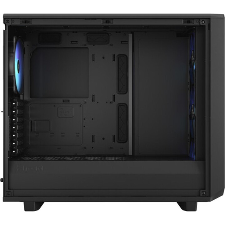 Caja de torre intermedia Fractal Design Meshify 2 RGB, negra, vidrio tintado claro