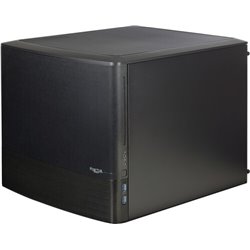 Caja para computadora Fractal Design Node 804 Micro-ATX, con ventana, negra