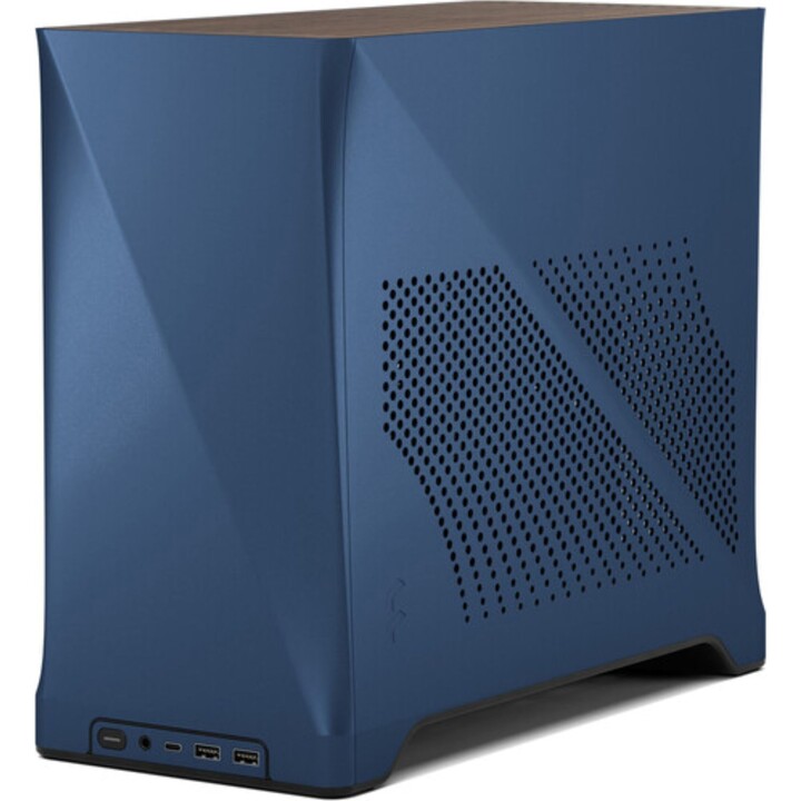 Caja Fractal Design Era 2 Mini-ITX, Azul Medianoche, Marco de aluminio y acero