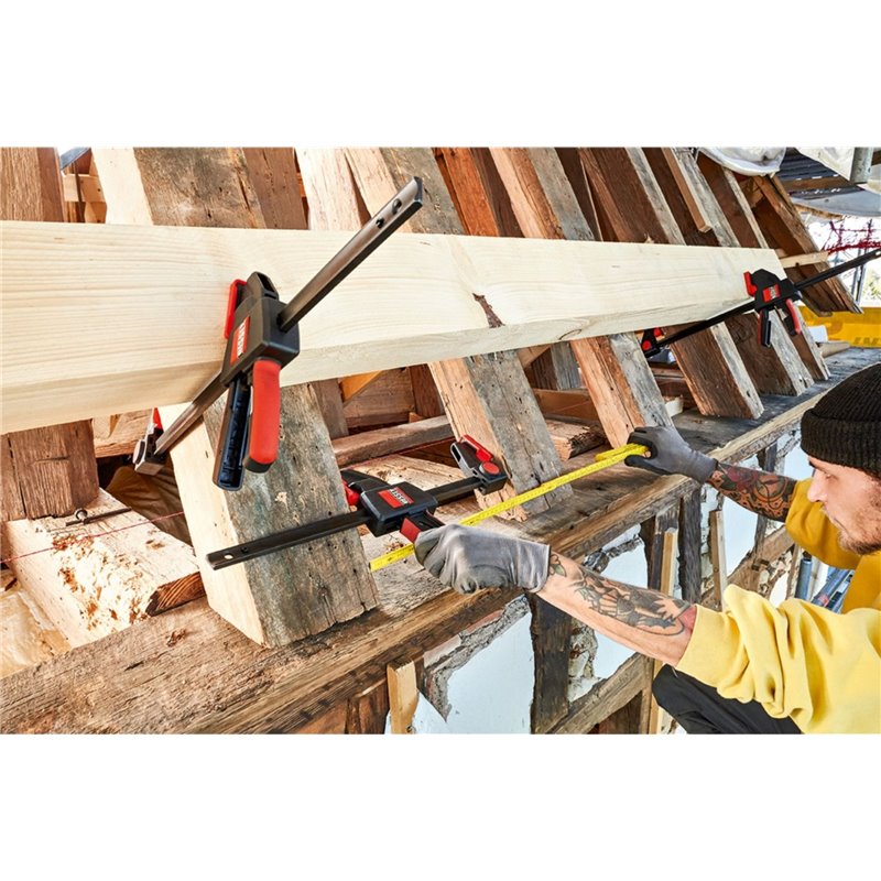 Abrazadera BESSEY EZXL90-9, abrazadera F, 90 cm, negra, naranja