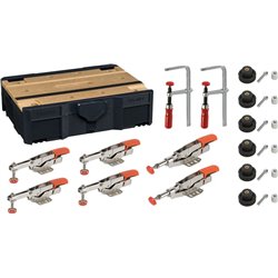 Juego de sujeción Bessey de 14 piezas para Systainer MFT
