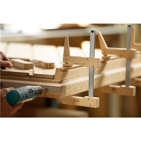 Abrazadera de madera BESSEY Wood Klemmy HKL 300/110 almohadillas de corcho prensado