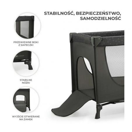 Cuna de viaje KinderKraft JOY LIGHT GREY