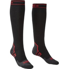 Chaussettes imperméables Bridgedale StormSock Heavy Knee - noir/ed
