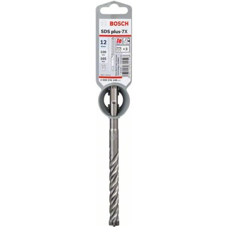 Bosch SDS-plus-7X 2608576149 Broca para martillo perforador de metal duro 12 mm Longitud total 165 m