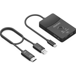 Adaptador/transmissor de vídeo sem fio Aisens ASWL-H2KDC30M05-BK/100 W USB Tipo C para HDMI
