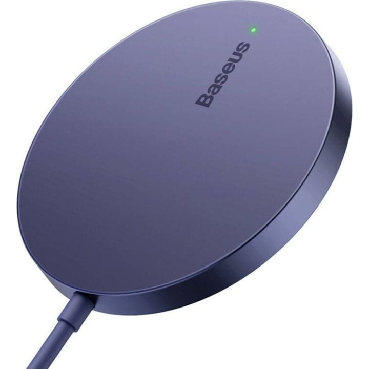 Baseus Simple Mini 3 15W Malva - Cargador inalámbrico