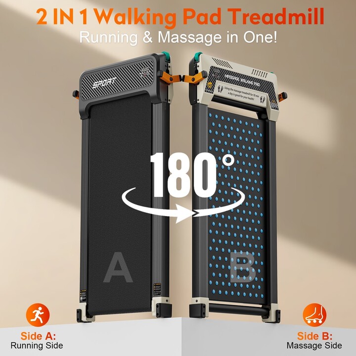 Tapis de course double face Akluer 520A