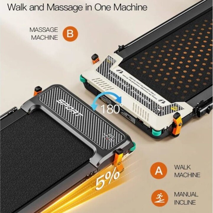 Tapis de course pliable double face Akluer 520B