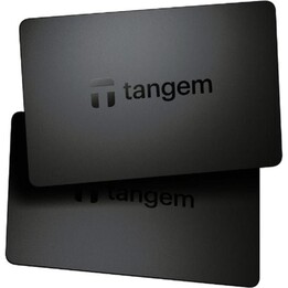 Tangem Wallet 2.0 - Conjunto de 2 cartões para carteira criptografada segura (preto)
