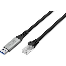 CAT 6A S/FTP Cable - USB-A to RJ45 - 1 Gbit/s - 2m - USB 3.2 Gen1 - LSZH Jacket