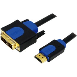 Logilink 2M HDMI a cable DVI - Negro