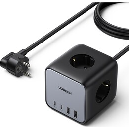 Regleta UGREEN DigiNest Cube (3 tomas de CA + 65 W 2A2C)
