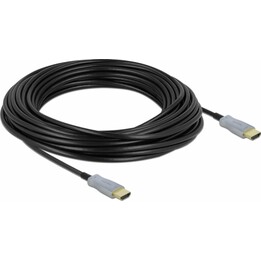 DELOCK 85012 Cable óptico activo HDMI 4K 60 Hz 15 m negro
