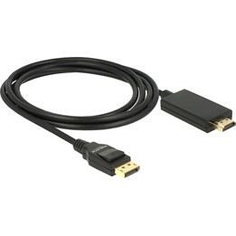 Delock cavo DisplayPort 1.2 maschio a HDMI-A maschio passivo 4K 30 Hz 2 m nero