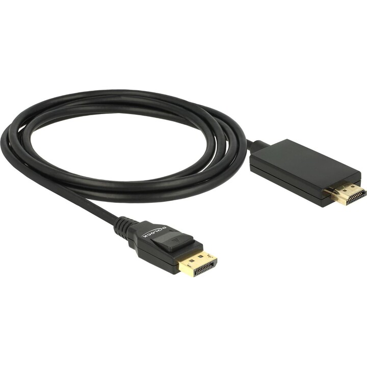 Delock cavo DisplayPort 1.2 maschio a HDMI-A maschio passivo 4K 30 Hz 2 m nero