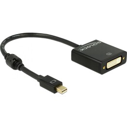 Delock Mini DisplayPort-DVI-D-Adapter schwarz 0,2 m
