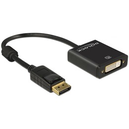 DeLock DisplayPort 1.2 - DVI 24+5 (ST-BU) Adapter 4K Schwarz