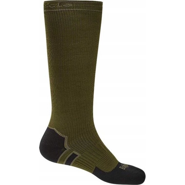 Calcetines de membrana Bridgedale Stormsock Heavy Knee - Verde oliva/negro