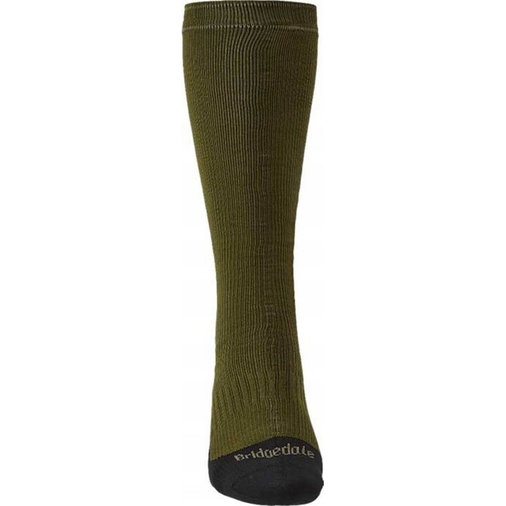 Calcetines de membrana Bridgedale Stormsock Heavy Knee - Verde oliva/negro
