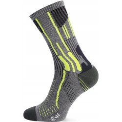 X-Socks Trekking Socks - Gray Melange/Green