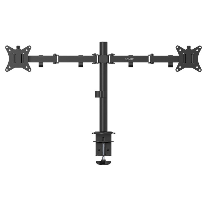 Supporto da scrivania per doppio monitor Savio UM-03 per monitor da 17″ a 32″