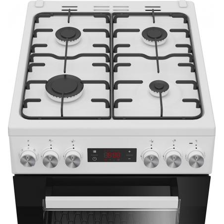 Beko FSE52323DWD cocina Cocina independiente Eléctrico Encimera de gas Blanco