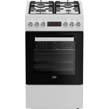 Beko FSE52323DWD cocina Cocina independiente Eléctrico Encimera de gas Blanco