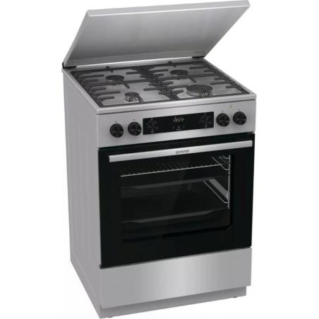 Gorenje GKS6C71XF Cocina independiente con horno Plata