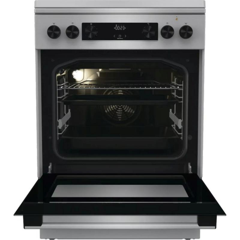 Gorenje GKS6C71XF Cocina independiente con horno Plata