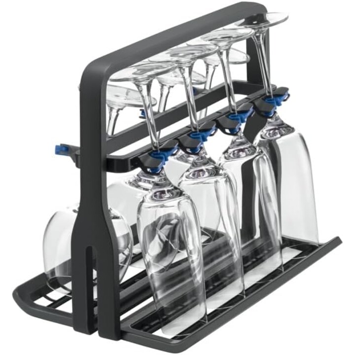 Pieza y accesorio de lavavajillas Electrolux 9029795540 Soporte para vasos de vino Negro