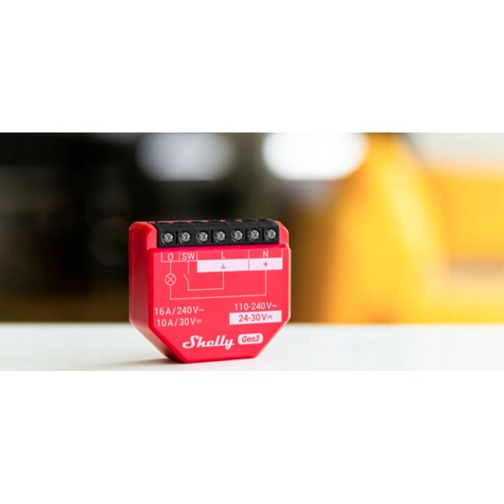 Shelly Relè "1PM Gen3 4er Pack" max 16A 1 Canale WLAN BT