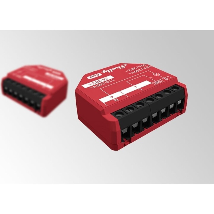 Shelly Relè "1PM Gen3 4er Pack" max 16A 1 Canale WLAN BT