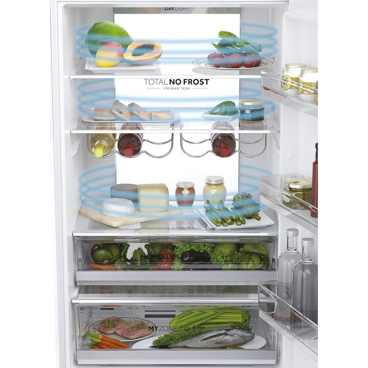 Frigorifero combinato Haier 3D Serie 70 7 70cm 483L Cassetti diretti Platino