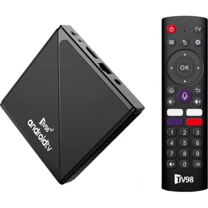 TV98 ATV Pro 8K H313 2GB/16GB Wifi Dual Android 14 Negro - Android TV