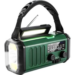 Radio E30 10000 mAh Grün - Radio de Emergencia