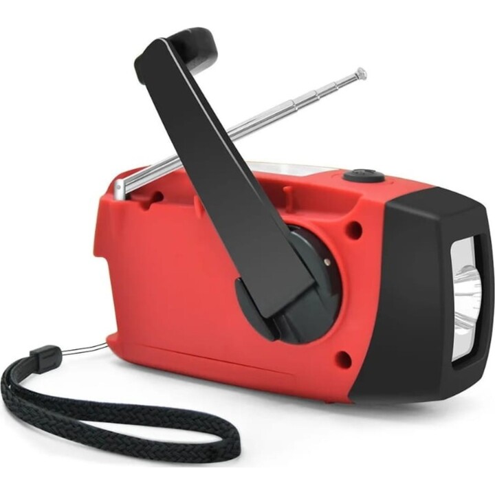 Radio Stonego 2000 mAh Rouge - Radio d'urgence