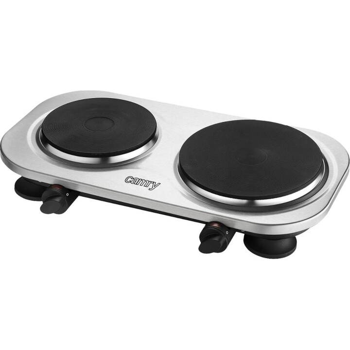 Camry CR 6511 portable stainless steel electric stove black