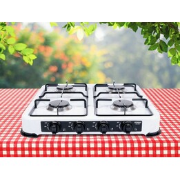Promis KG400 White 4-Burner Gasofen