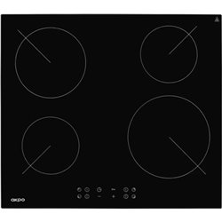 Placa Vitrocerámica AKPO PKA 58008 58cm 6500W 4 Zonas Negro