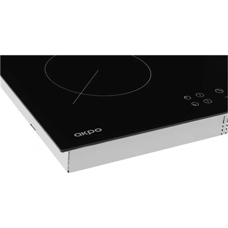 Placa Vitrocerámica AKPO PKA 58008 58cm 6500W 4 Zonas Negro