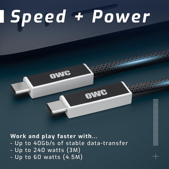 USB4 (40Gb/s) Active Optical Cable 3.0m (10ft) - Black