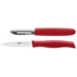 Pelador + cuchillo ZWILLING 38634-000-0 rojo